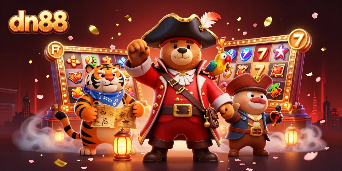 Spin the reels at dn88 with vibrant slots and captivating characters in a dynamic casino scene.