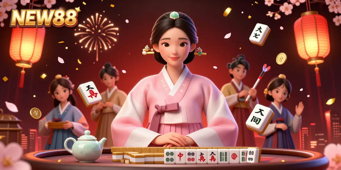 Experience the vibrant and engaging gambling world of NEW88 with stunning visuals and traditional elements.