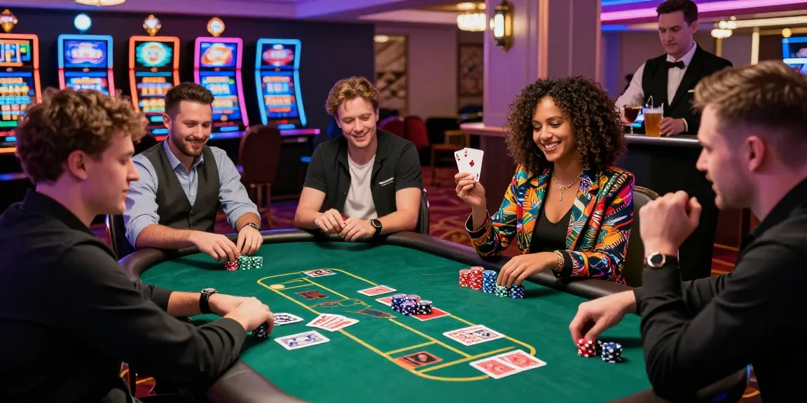 https://euf.co.uk showcases lively UK players enjoying poker at a vibrant credit card casino.