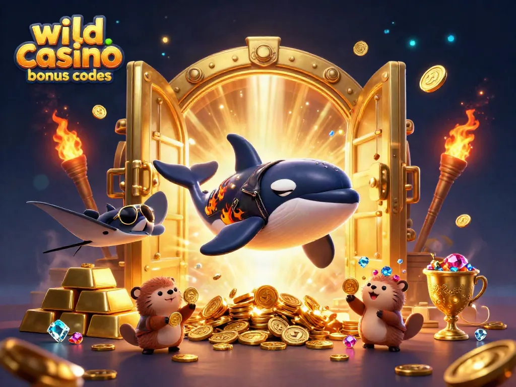 Experience thrilling gaming adventures with wild casino bonus codes featuring vibrant characters and treasures.