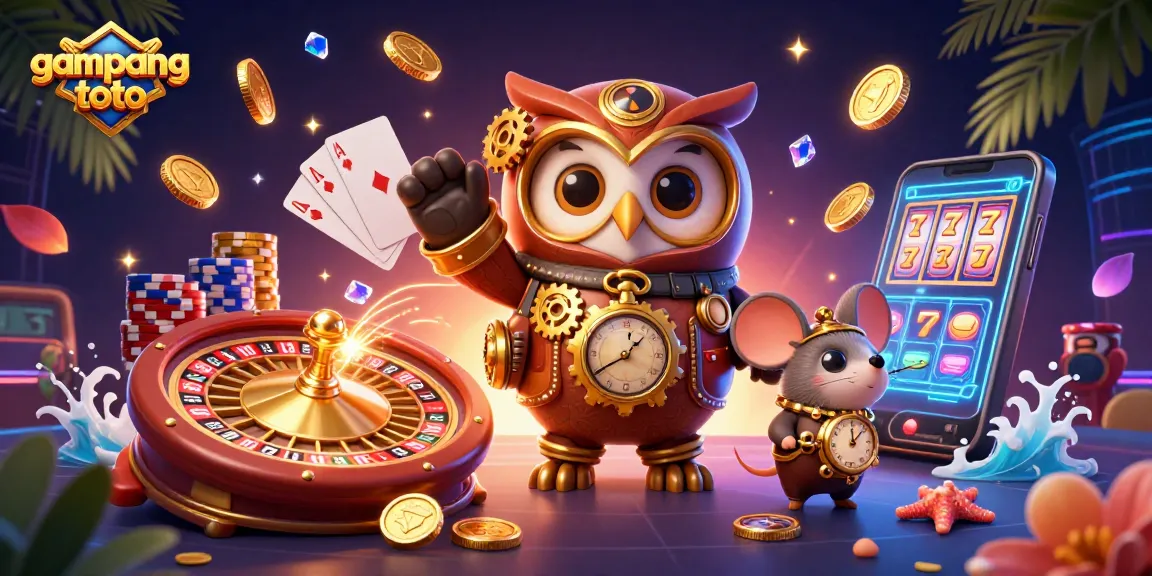 Experience the thrill of gampangtoto with an exciting 3D casino adventure, showcasing vibrant gaming elements.