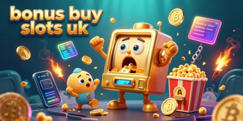 Win big with bonus buy slots UK as a golden slot machine hits the jackpot!