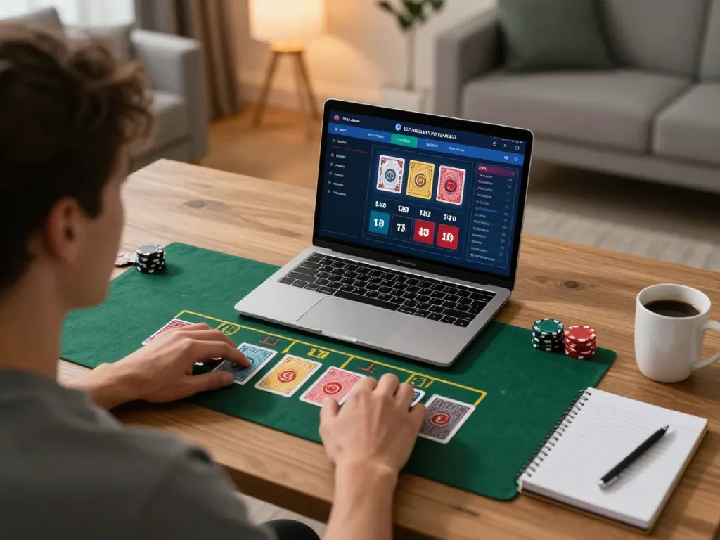 Engaging in strategic blackjack gameplay on g28 com with a live dealer interface at home