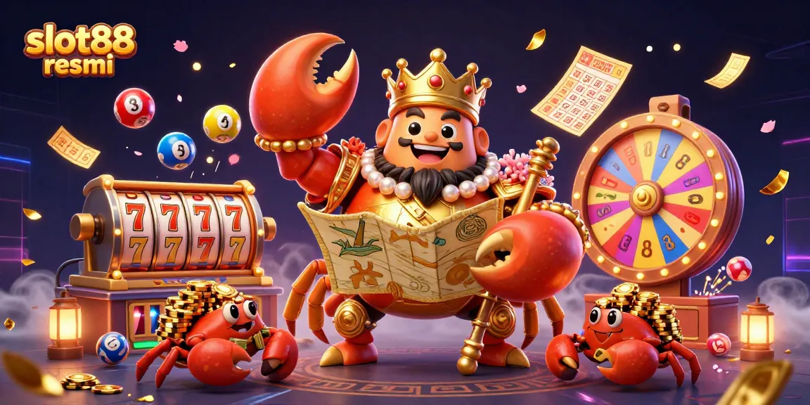 Experience thrilling game action with slot88 resmi featuring unique golden crab elements.