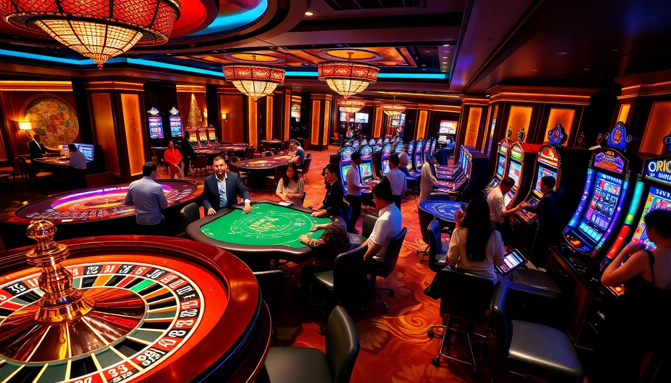 Engaged players experiencing the excitement of 68VIP casino environment with vibrant gameplay.
