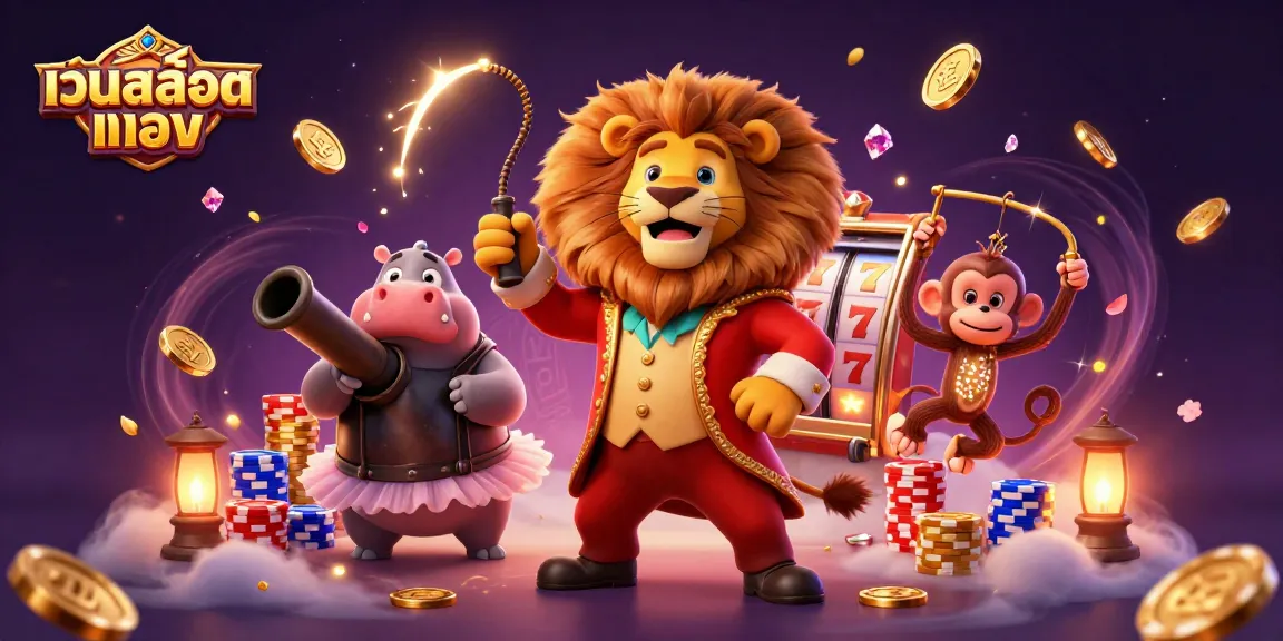 Spin and win with เว็บสล็อตตรง featuring vibrant reels and exciting casino characters!