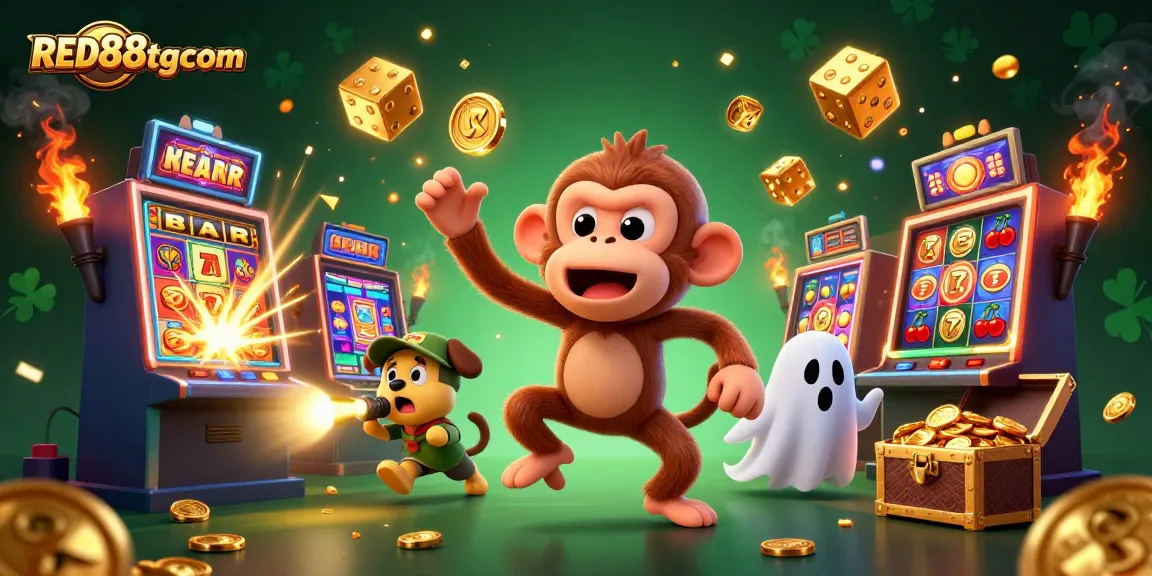 Experience thrilling gaming action at RED88tgcom with lively characters and jackpot excitement.