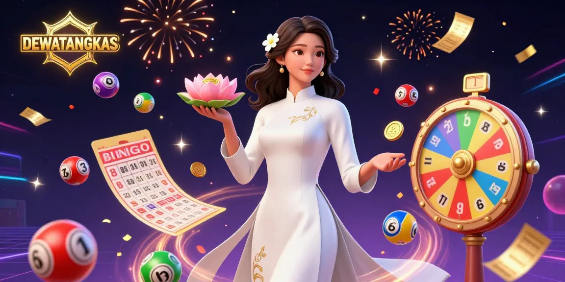 Engage with DEWATANGKAS in this vibrant scene of winning with dynamic lottery elements and celebration.