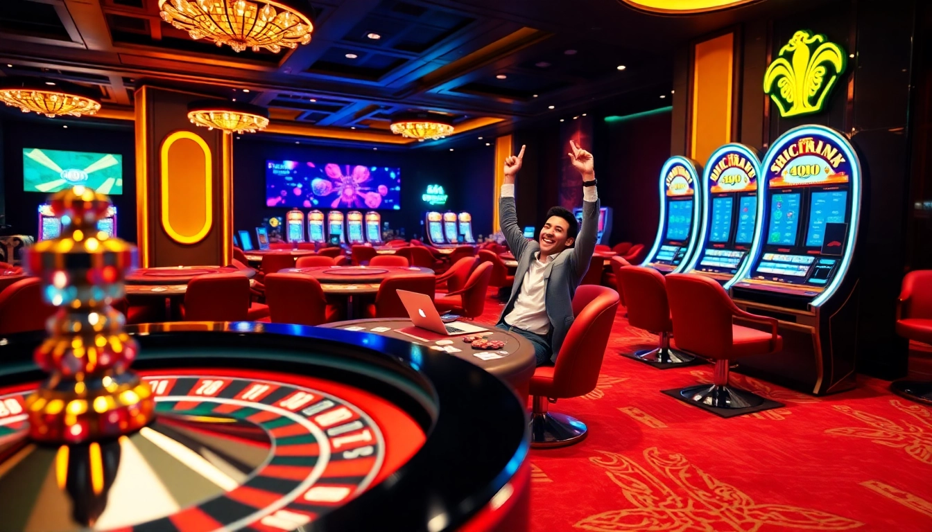 Experience thrilling gameplay at https://mm88k.media/ with a luxurious casino setting.