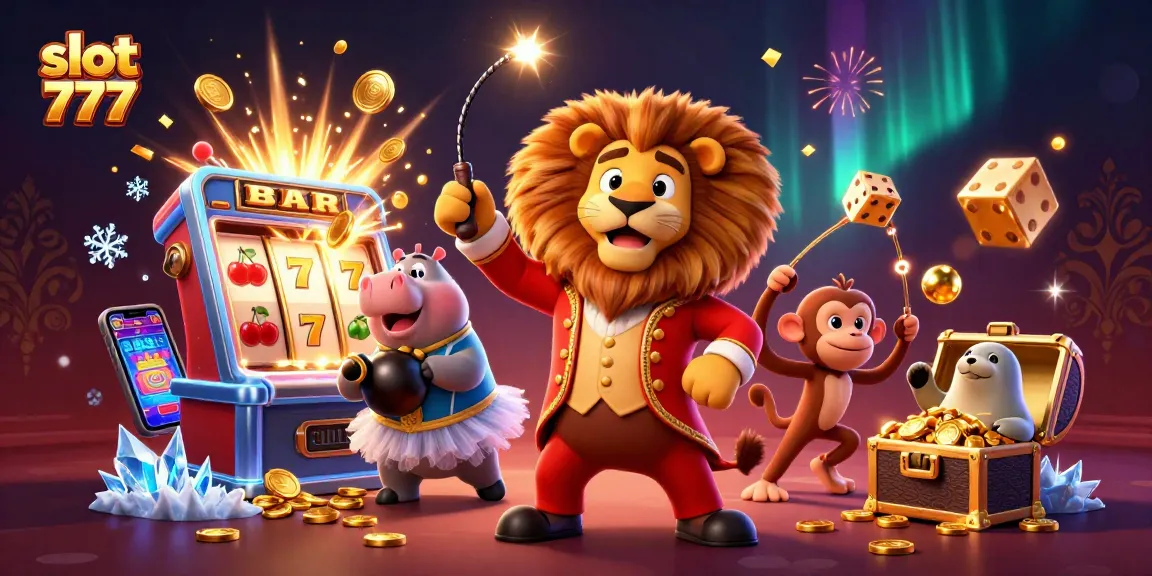 Experience joys of slot 777 with vivid characters, cash explosions, and colorful game features.