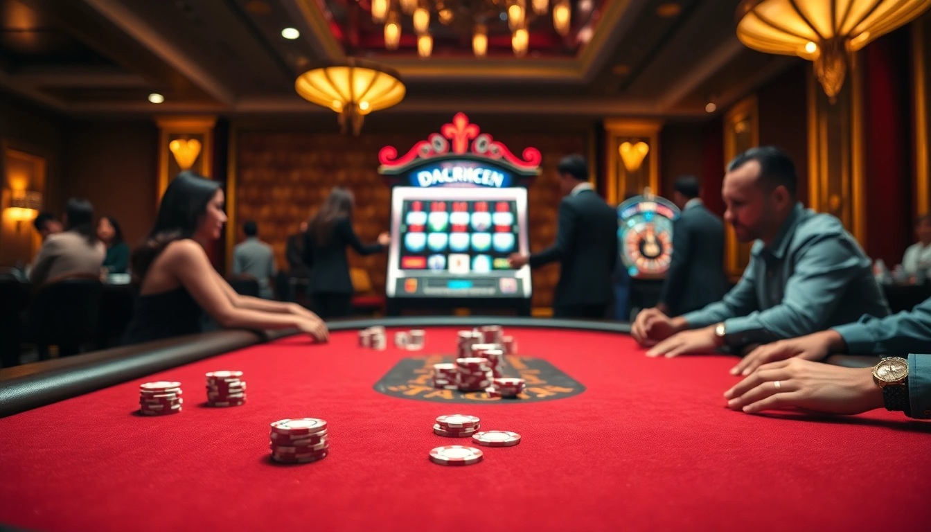 Playing poker at QQMacan with vibrant chips and exciting casino atmosphere