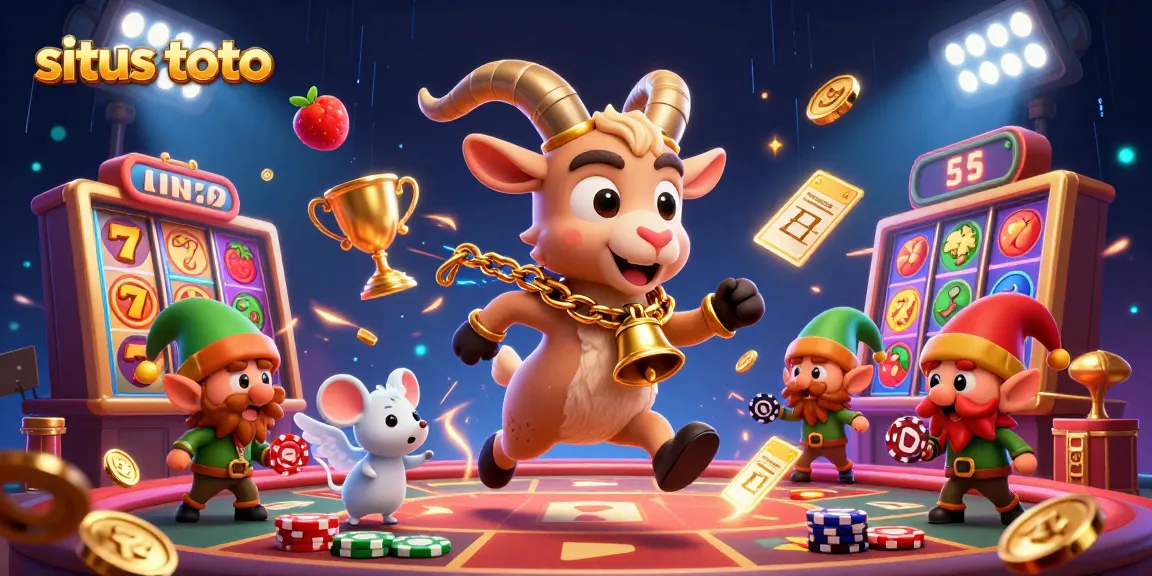 Engage with situs toto slot games as a festive Krampus creatively runs a holiday casino.