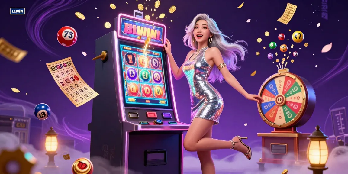 Experience the excitement of LLWIN with vibrant casino elements and stunning graphics in a dynamic jackpot scene.