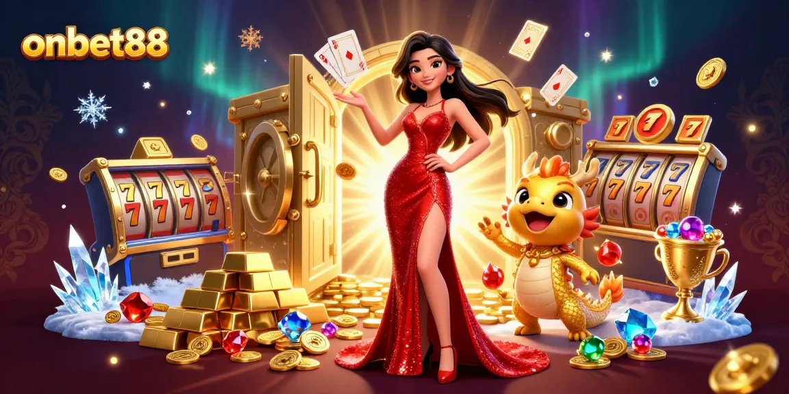 Experience thrilling gameplay at onbet88 with captivating slots and jackpots illustrated.