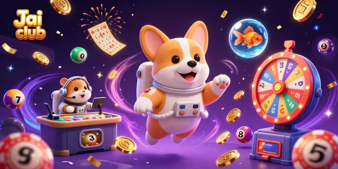 Experience exciting gaming moments with Jai club as the astronaut corgi floats in a casino full of surprises.