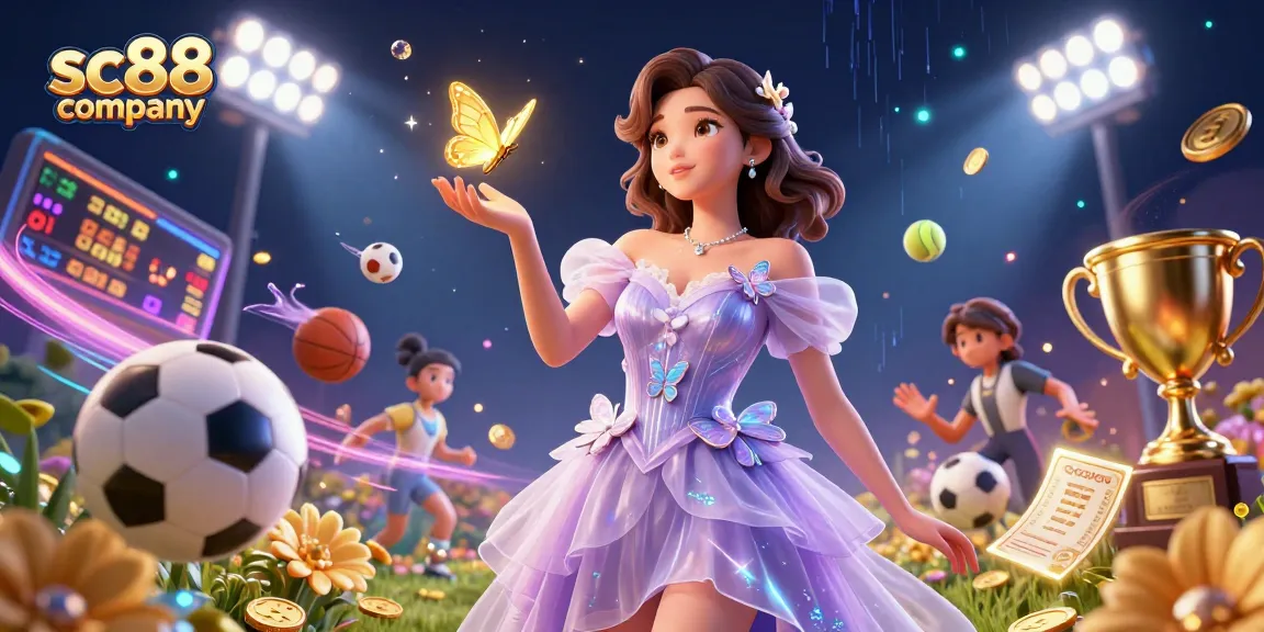 Experience dynamic gameplay with sc88 company through an enchanting casino illustration.