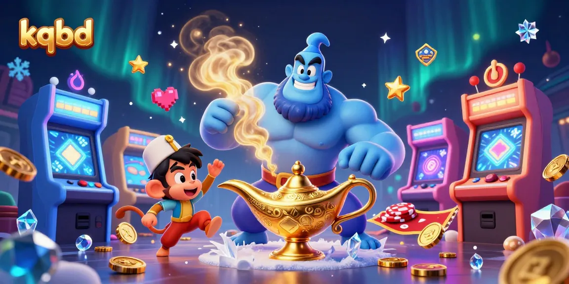 Engage with kqbd's thrilling world of gambling through a magical genie and action-packed casino elements.