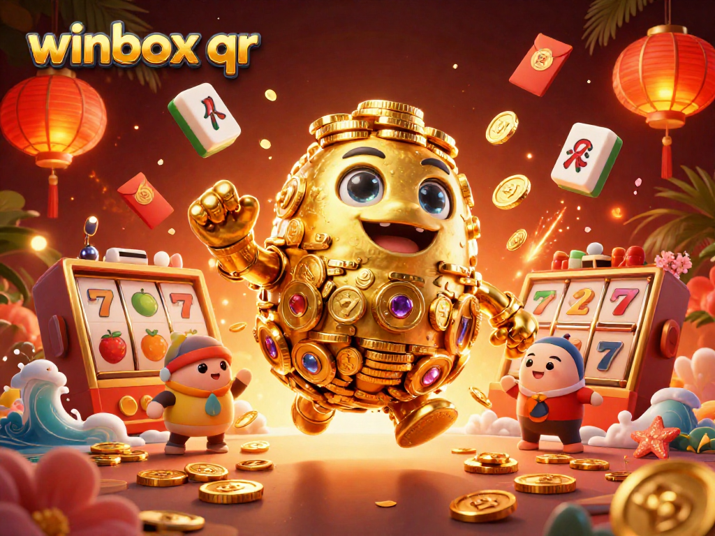 Spin the winbox qr slots in a vibrant, festive casino atmosphere!