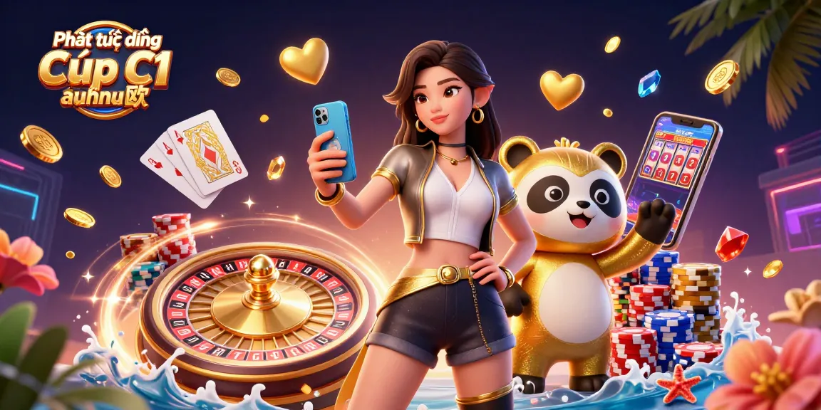 Experience the thrill of Pht trc tip Cp C1 chu u with a dynamic casino scene featuring colorful characters and game elements.
