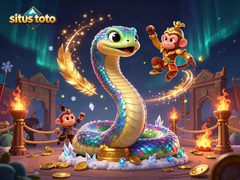 Engage in thrilling gaming action at situs toto with dynamic characters and vibrant casino elements.