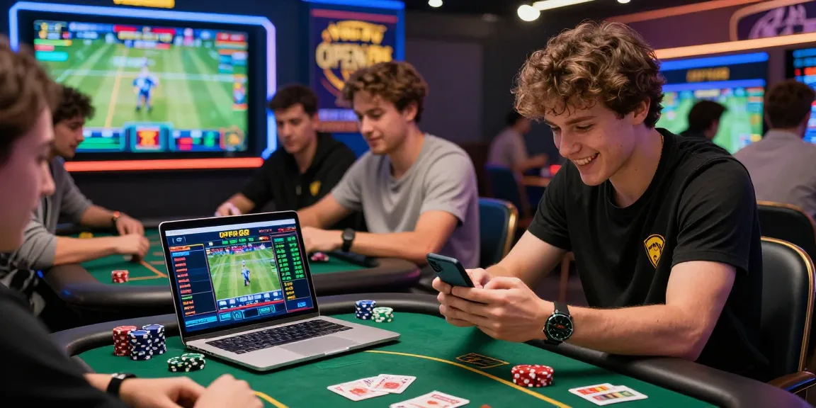Engaging online gambling scene at https://open88c.com/ showcasing players actively participating in sports betting and vibrant gaming activities.