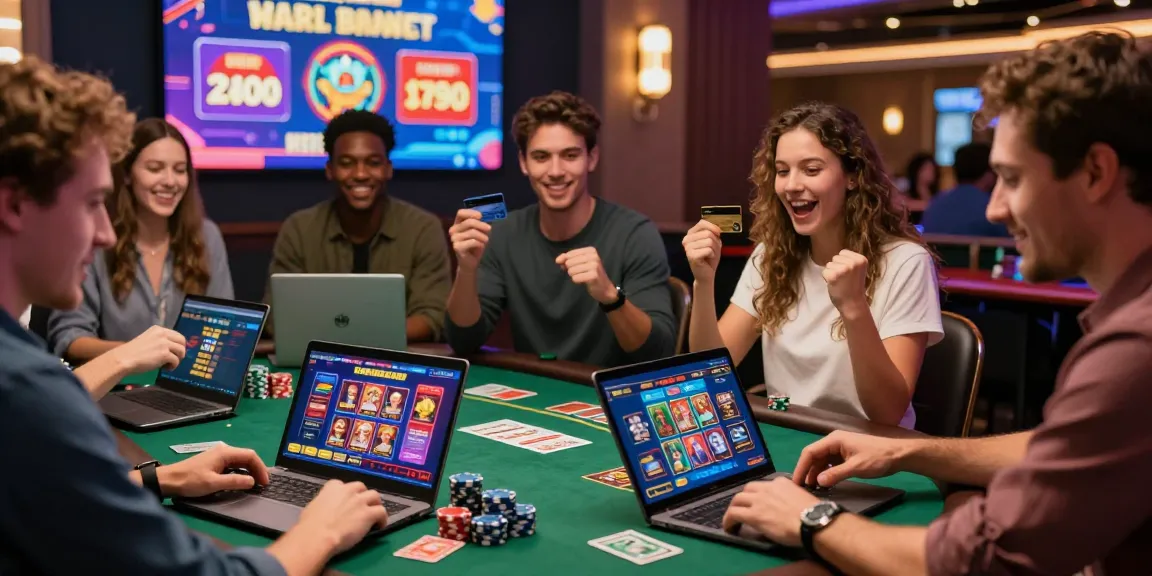 Players enjoying gameplay at casinos that accept credit cards with vibrant atmosphere and engaging promotions.