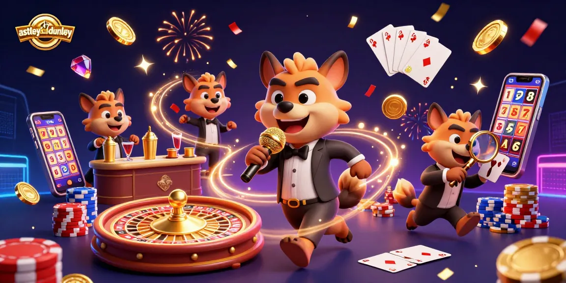 Experience thrilling gameplay at astleyanddunley with a dynamic casino club illustration featuring charismatic hyenas.