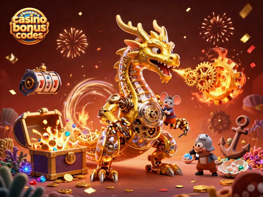 Experience winning with chanced casino bonus codes and a captivating 3D casino scene.