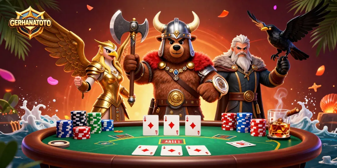 Menangkan peluang di GERHANATOTO dengan permainan poker berwarna-warni yang menarik