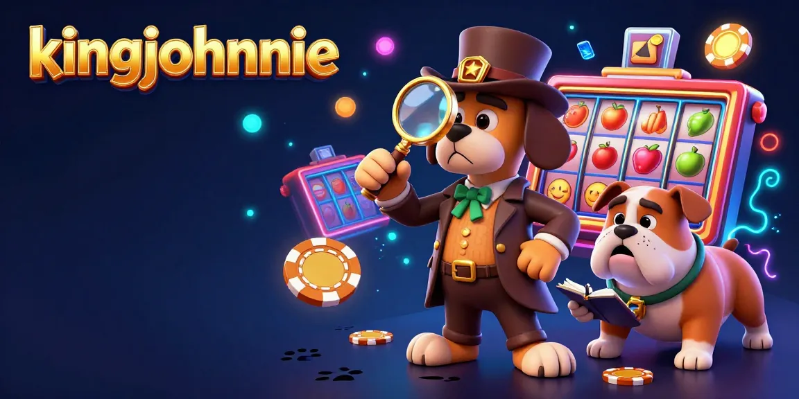 Experience the excitement of kingjohnnie with cartoon characters exploring casino treasures!