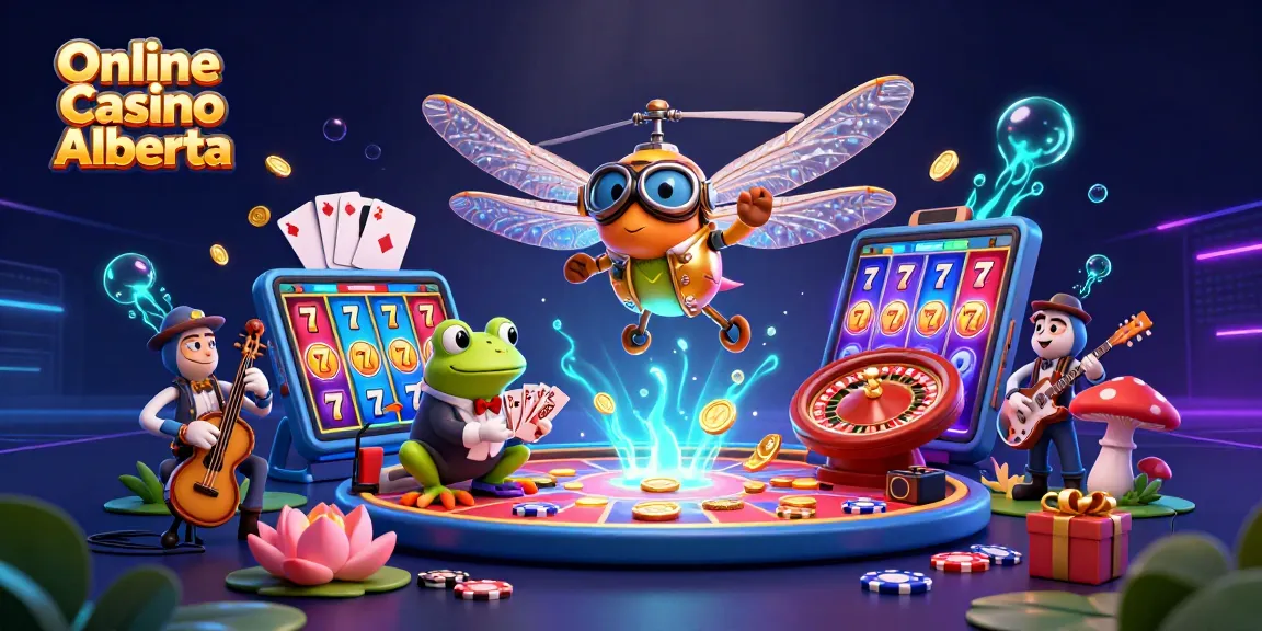 Experience the excitement of Online Casino Alberta with 3D characters and dynamic gaming elements.