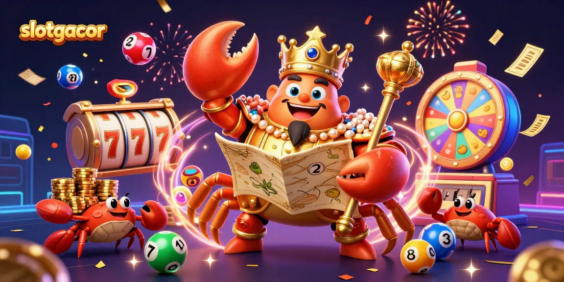 Experience big wins at slotgacor with a vibrant 3D cartoon scene filled with golden treasures and dynamic game elements.
