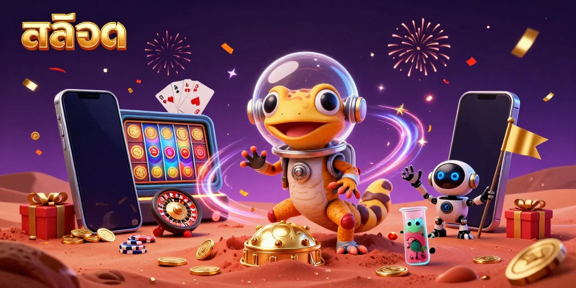 Experience thrilling slots action withสล็อต in a vibrant Mars casino scene.