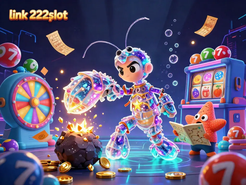 Permainan yang menarik dengan link 222slot menampilkan karakter 3D yang menghibur dan elemen kasino yang berwarna.