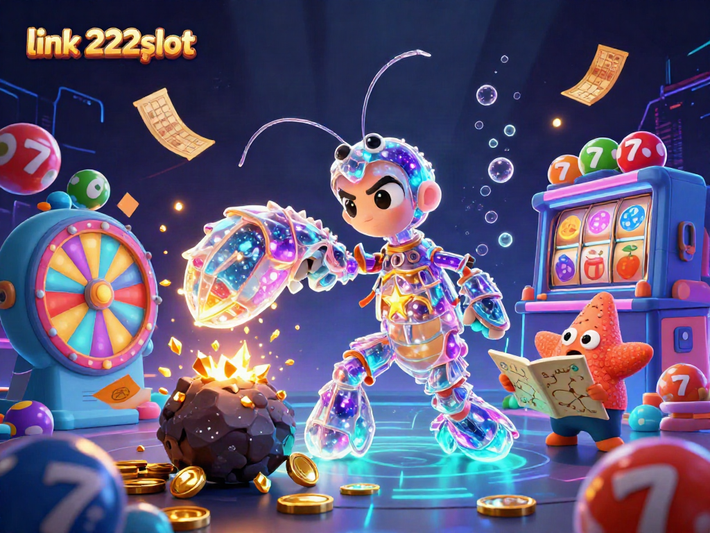 Permainan yang menarik dengan link 222slot menampilkan karakter 3D yang menghibur dan elemen kasino yang berwarna.