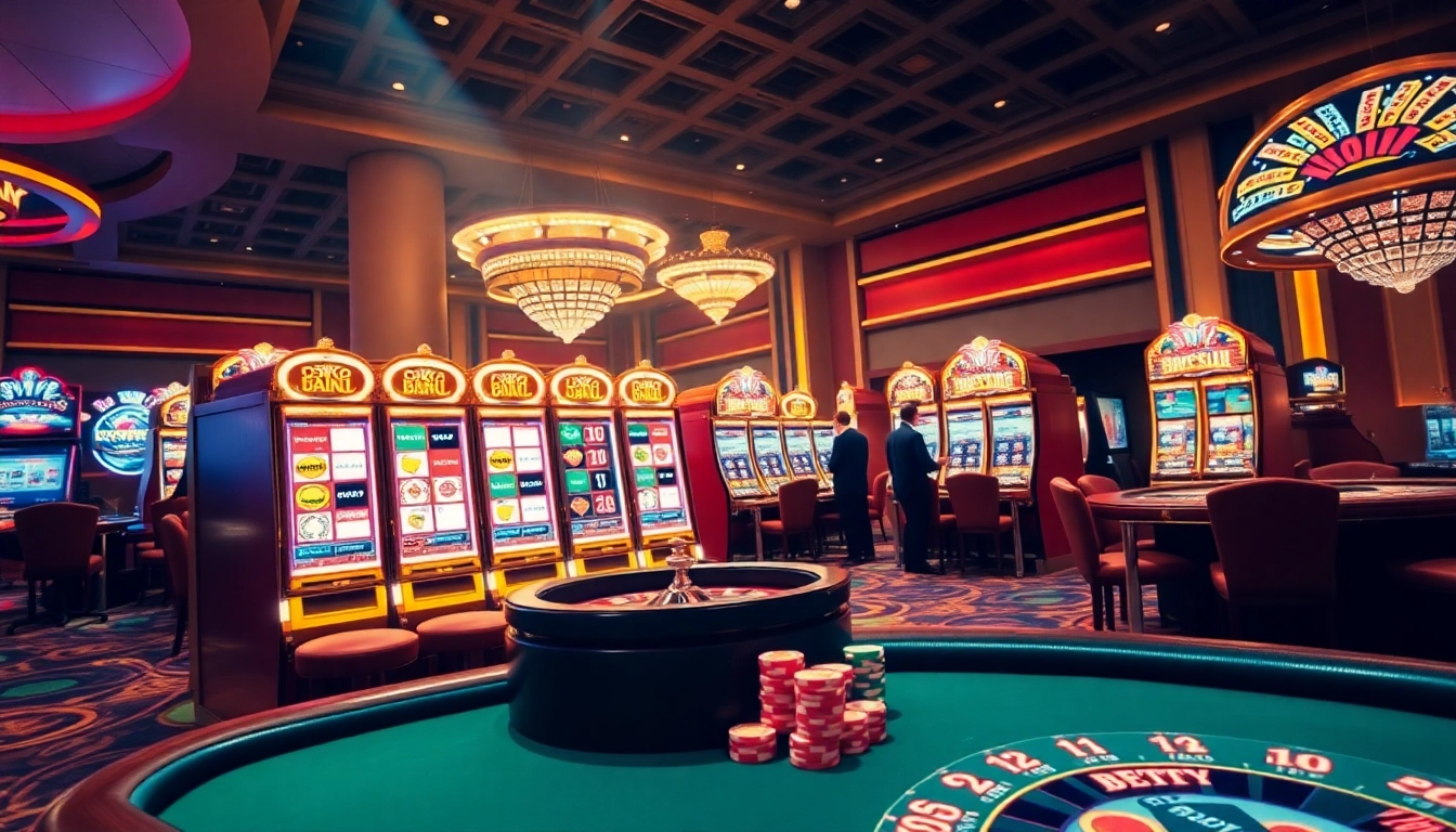 Experience thrilling gameplay at bro138 with vibrant slot machines and an inviting casino atmosphere.