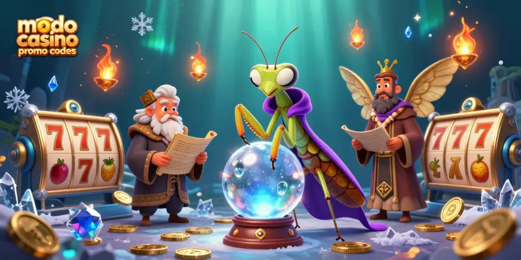 Spin to win with modo casino promo codes - vibrant 3D casino scene packed with action and rewards.