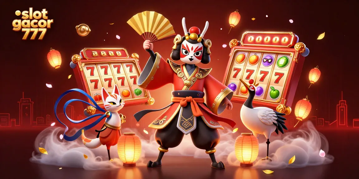 Experience the excitement of slot gacor 777 with vibrant slot reels and charming 3D characters.