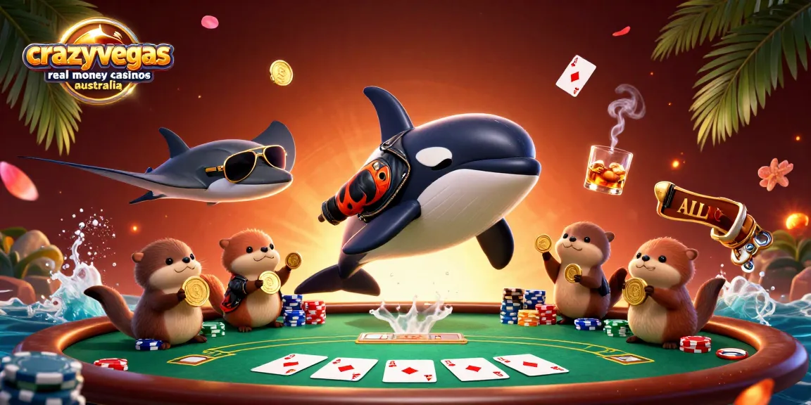 Experience the thrill at crazyvegas real money casinos Australia with vibrant characters and dynamic poker action.