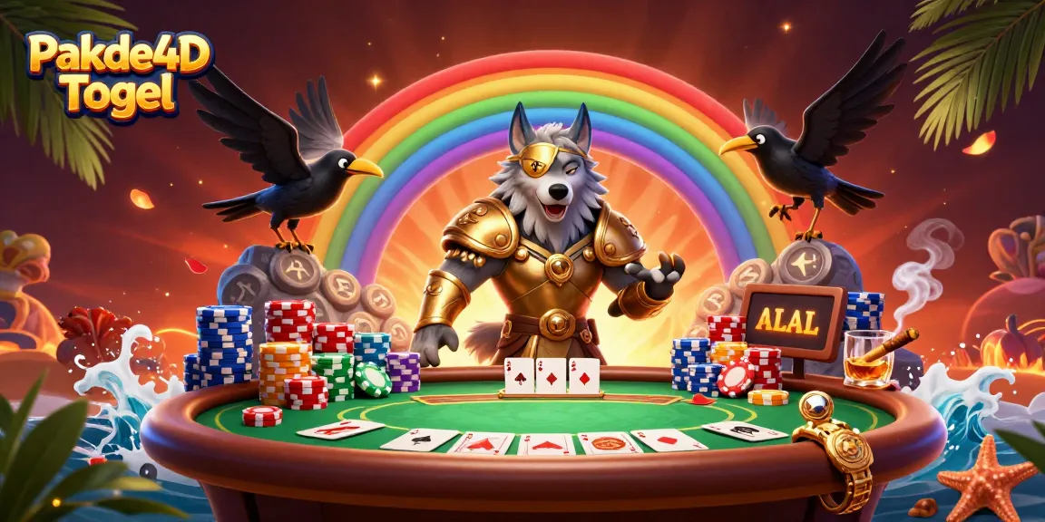 Experience thrilling wins with Pakde4D Togel as you join Odin and his ravens in this vibrant casino scene.