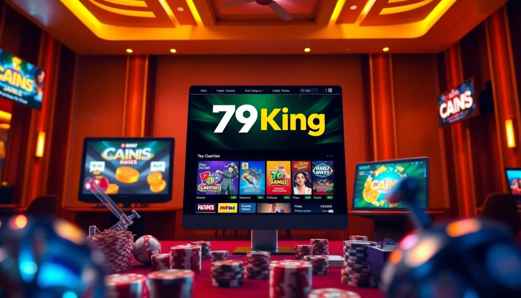 79King online gambling platform showcasing diverse betting options in a modern digital setting
