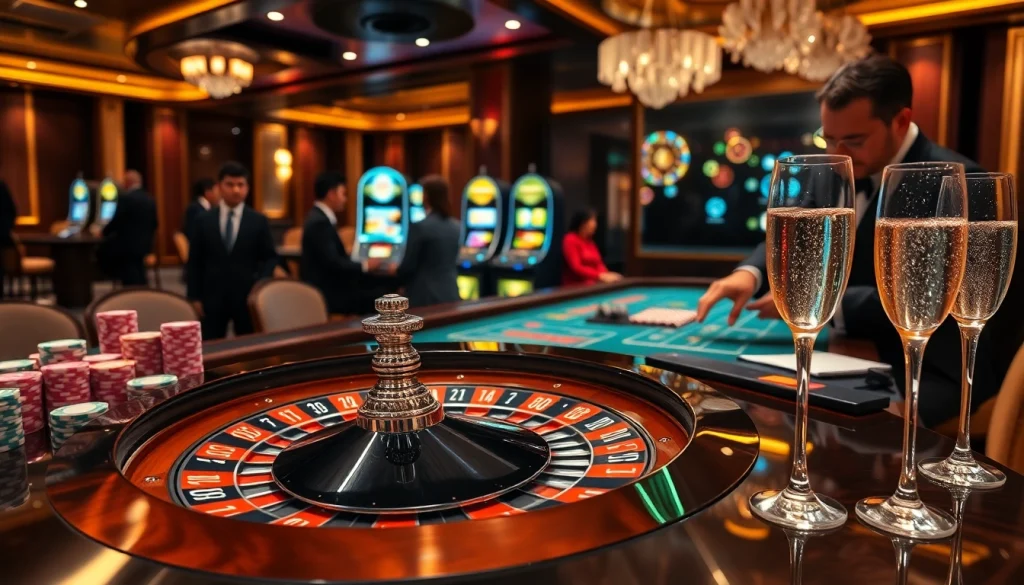 Exciting casino scene showcasing 주소모음 with engaging games and luxurious ambiance.