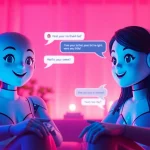 AI sex chat free platform showcasing engaging virtual interface and avatars.