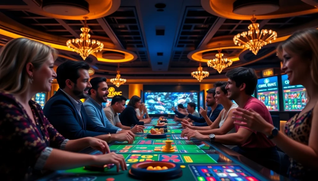 Engaging visual of Nhà cái xx88's sophisticated online gambling platform with vibrant game displays.