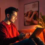 Engaging and cozy setup for sex ai chat interaction with a digital assistant.