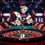 Experience stunning gameplay with app 98win, showcasing vibrant casino elements and thrilling betting.