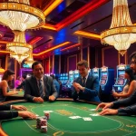 Engaging players at poker and roulette tables showcasing the exciting world of go88. com.