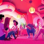 Engaging characters in a vibrant sex game scene showcasing interactive fun and adventure.