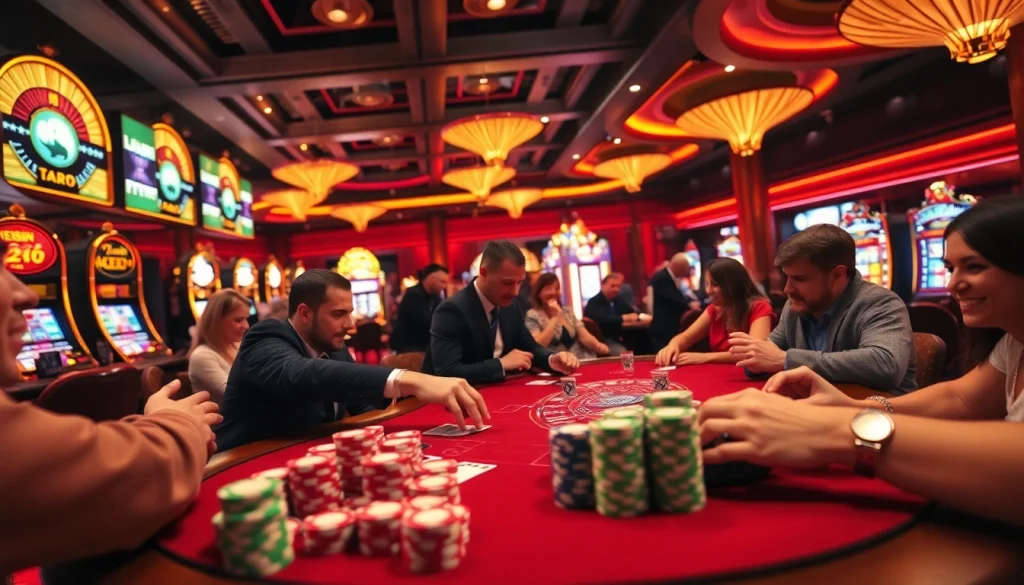 Experience the thrill of winning at Man 88's vibrant casino tables filled with excitement.