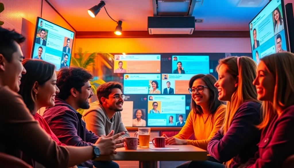 انضم إلى محادثات حيوية على شات تعب قلبي في أجواء مقهى رقمي نابض بالحياة.